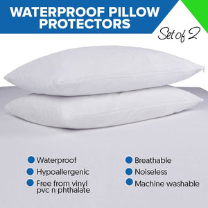 Cotton Terry Zippered Pillow Protector