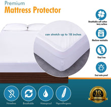 Load image into Gallery viewer, Cotton Terry Premium Mattress Protector Pad