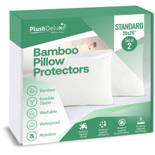 Load image into Gallery viewer, Premium Bamboo Pillow Zippered Protector