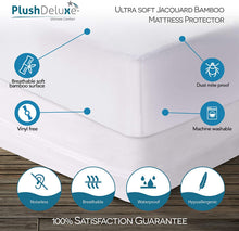 Load image into Gallery viewer, Premium Bamboo Mattress Protector Pad