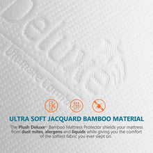 Load image into Gallery viewer, Premium Bamboo Mattress Protector Pad