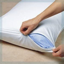 Load image into Gallery viewer, Cotton Terry Zippered Pillow Protector