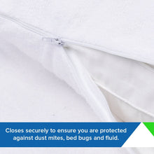 Load image into Gallery viewer, Cotton Terry Zippered Pillow Protector