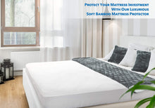 Load image into Gallery viewer, Premium Bamboo Mattress Protector Pad