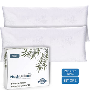 Premium Bamboo Pillow Zippered Protector